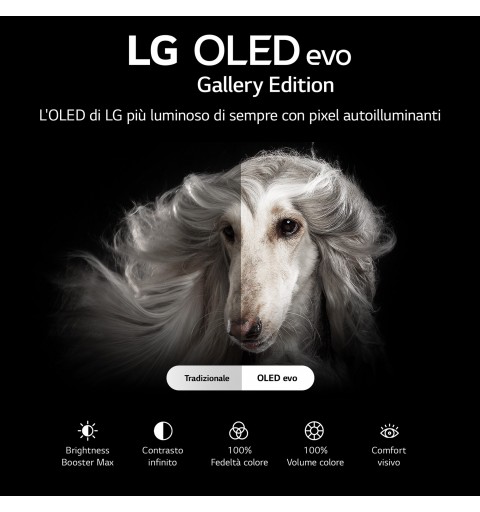 LG OLED evo Gallery Edition 4K 55'' Serie G2 OLED55G26LA Smart TV NOVITÀ 2022