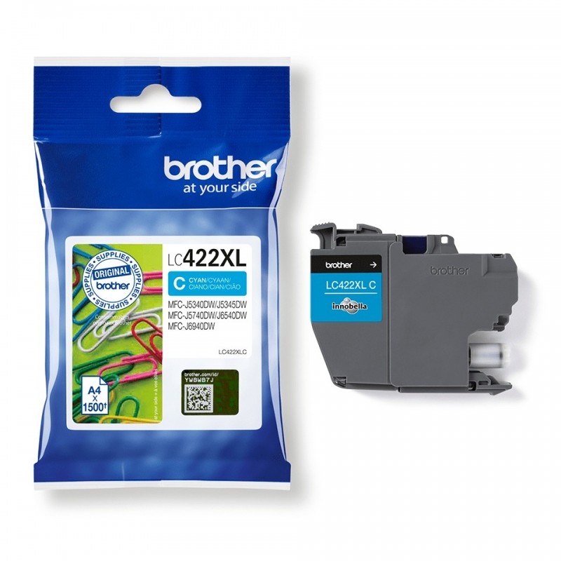 Brother LC-422XLC ink cartridge 1 pc(s) Original Cyan