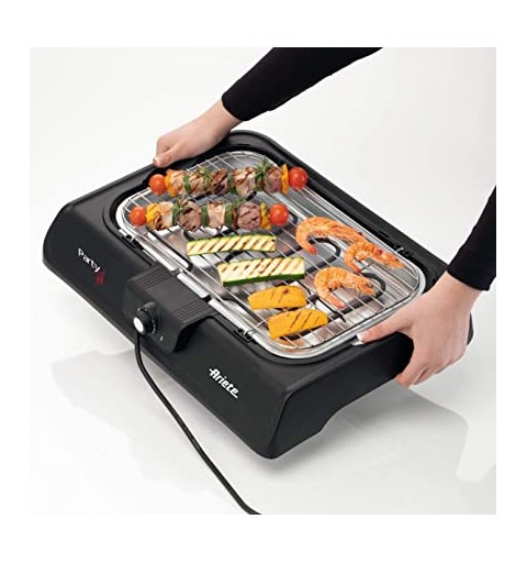 Ariete 723 Barbecue Bistecchiera Elettrica Nero 2000 W Party Grill