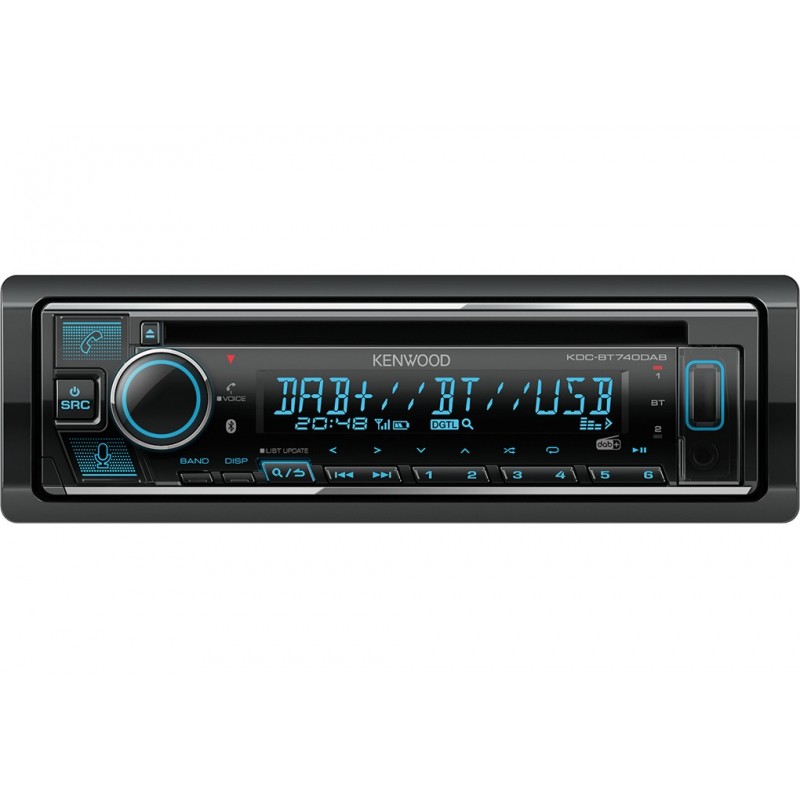 Kenwood KDC-BT740DAB Ricevitore multimediale per auto Nero 50 W Bluetooth