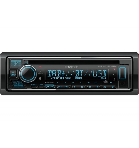 Kenwood KDC-BT740DAB car media receiver Black 50 W Bluetooth