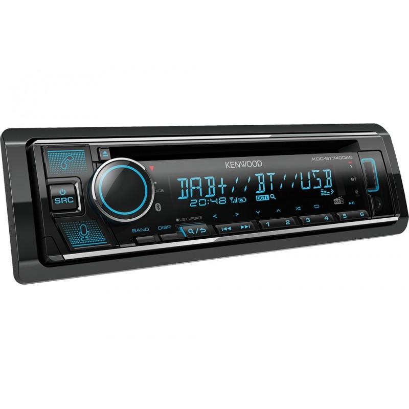 Kenwood KDC-BT740DAB receptor multimedia para coche Negro 50 W Bluetooth