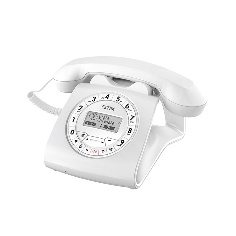 TIM Sirio Classico Téléphone analogique Identification de l'appelant Blanc