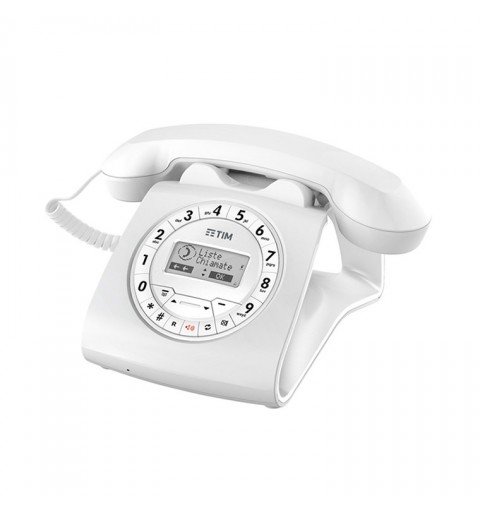 TIM Sirio Classico Analog telephone Caller ID White