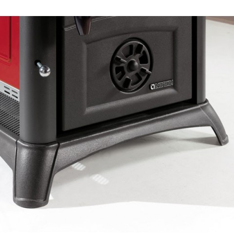 La Nordica Gemma Forno stove Freestanding Firewood Black, Burgundy