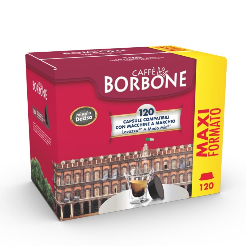 Borbone Capsule Compatibile A Modo Mio Miscela Decisa (Nera) 120pz