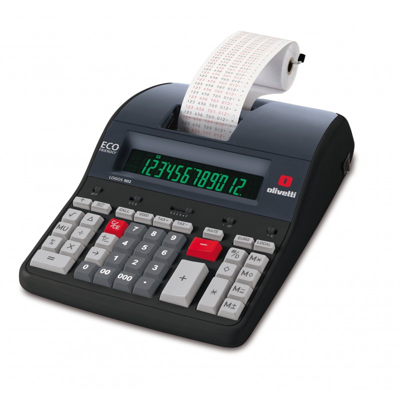 Olivetti Logos 902 calculadora Escritorio Calculadora de impresión Negro