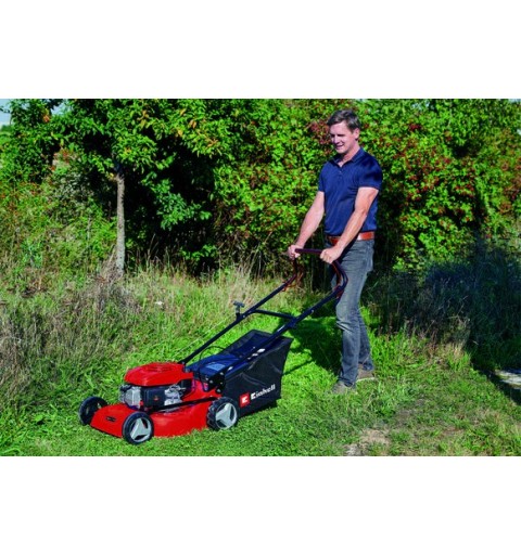 Einhell GC-PM 46 4 S Marcher derrière un tracteur tondeuse Essence Noir, Rouge