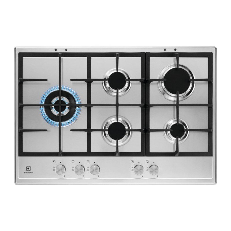 Electrolux KGS7566SX Acciaio inossidabile Da incasso 75 cm Gas 5 Fornello(i)