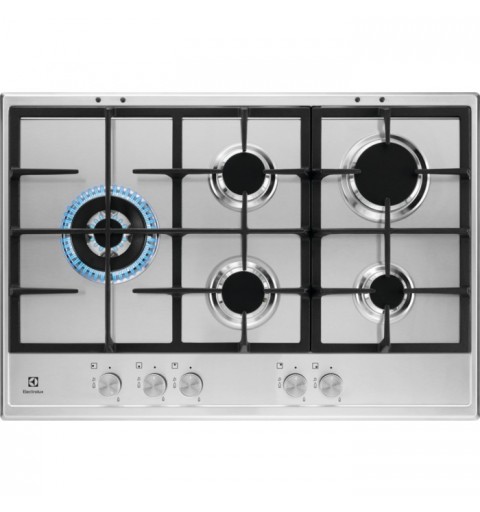 Electrolux KGS7566SX Acciaio inossidabile Da incasso 75 cm Gas 5 Fornello(i)