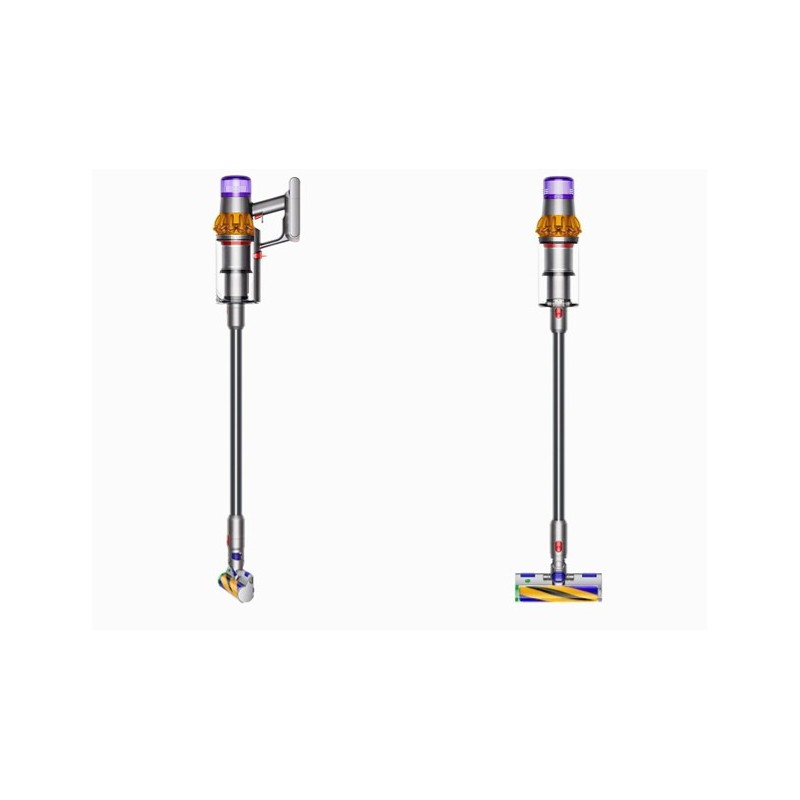 Dyson V15 Detect Absolute Extra Edelstahl, Gelb Beutellos