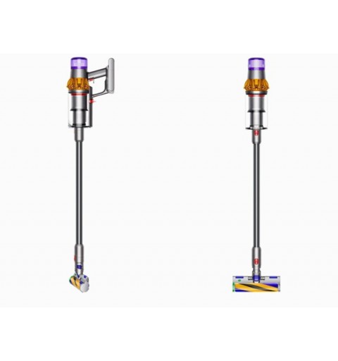 Dyson V15 Detect Absolute Extra Edelstahl, Gelb Beutellos