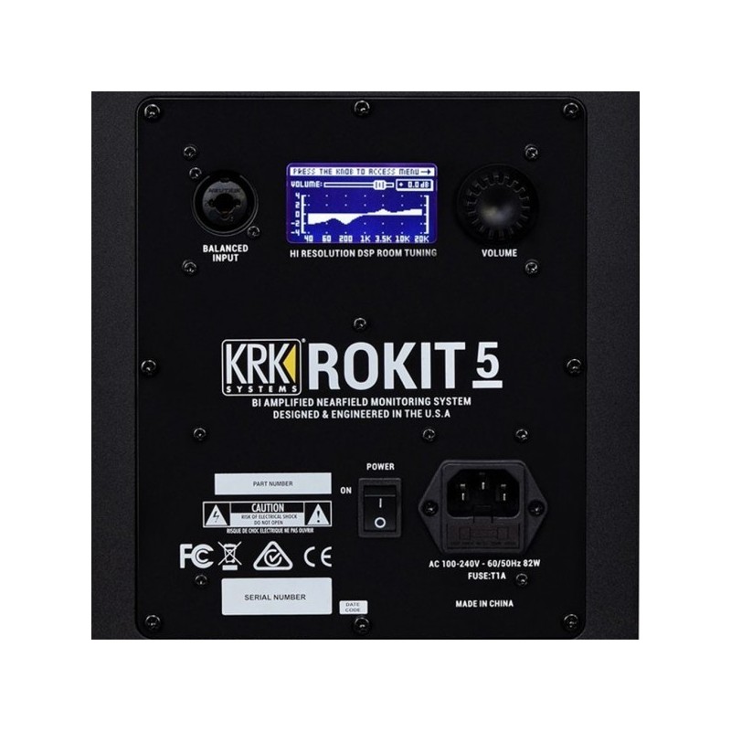 KRK Rokit RP5 G4 2-voies Noir Avec fil 55 W
