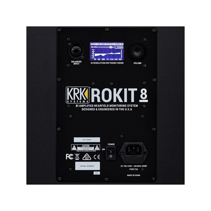 KRK Rokit RP8 G4 2-vie Nero Cablato 203 W