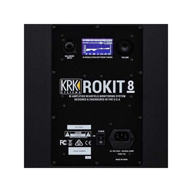 KRK Rokit RP8 G4 2-voies Noir Avec fil 203 W