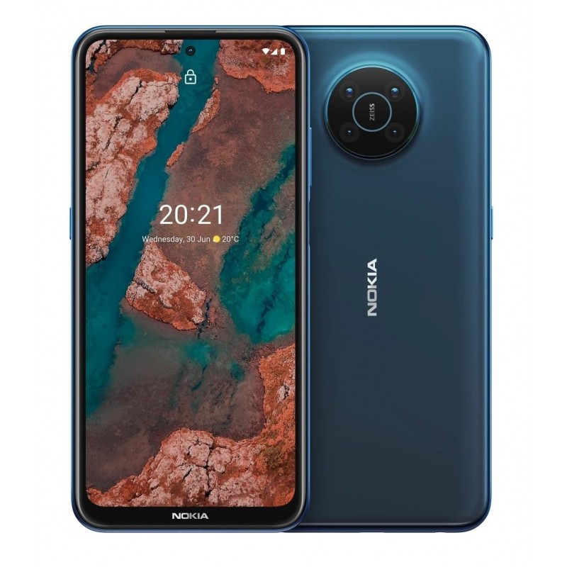 Nokia X20 16,9 cm (6.67") SIM doble Android 11 5G USB Tipo C 8 GB 128 GB 4470 mAh Azul