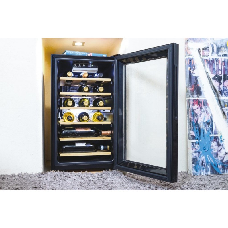 Candy DiVino CWCEL 210 Cantinetta vino con compressore Libera installazione Nero 21 bottiglia bottiglie