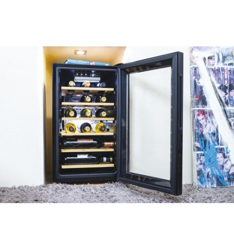 Candy DiVino CWCEL 210 Cantinetta vino con compressore Libera installazione Nero 21 bottiglia bottiglie