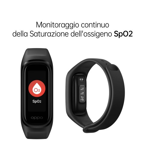 OPPO Band Sport Black AMOLED Pulsera de actividad 2,79 cm (1.1") Negro
