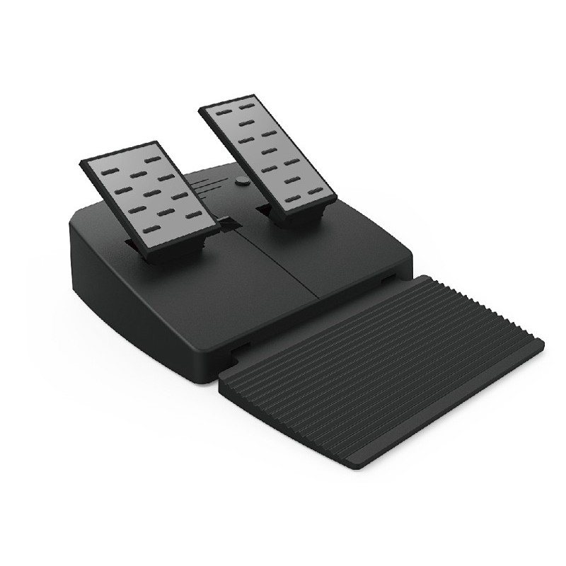 MT Distribution LAGAAC13 Gaming-Controller Schwarz Lenkrad + Pedale Analog Digital PC, PlayStation 4