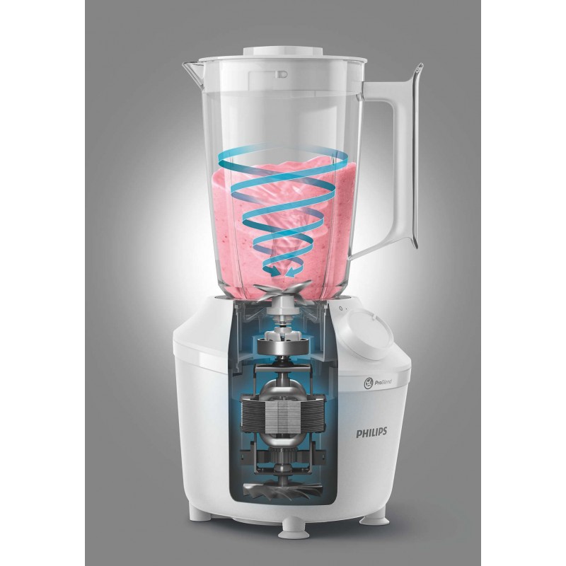 Philips 3000 series HR2041 00 blender 1,9 L Mélangeur de table 450 W Blanc