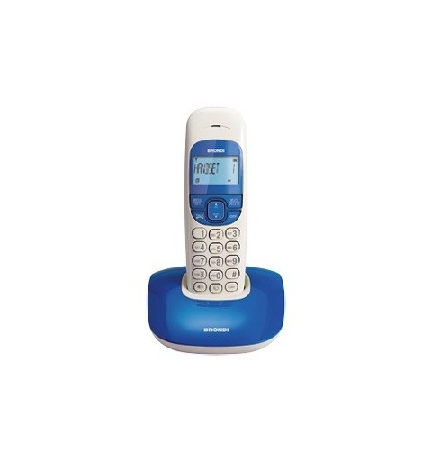 Brondi Nice Teléfono DECT Identificador de llamadas Azul, Blanco