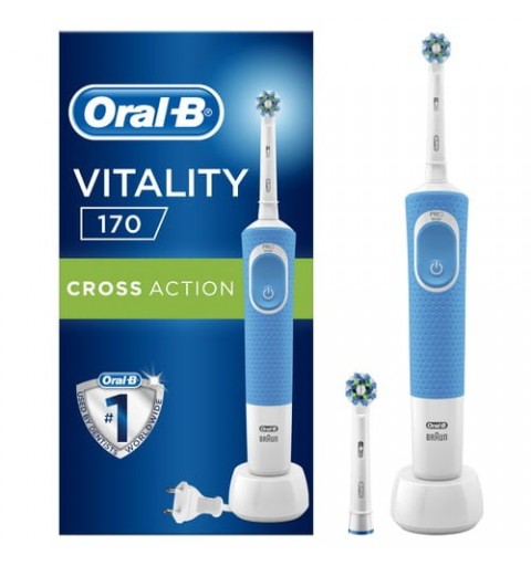 Oral-B Vitality 170 CrossAction Adulte Brosse à dents rotative oscillante Bleu, Blanc