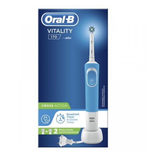 Oral-B Vitality 170 CrossAction Adult Rotating-oscillating toothbrush Blue, White