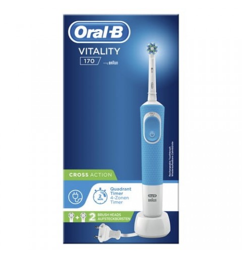 Oral-B Vitality 170 CrossAction Adulte Brosse à dents rotative oscillante Bleu, Blanc