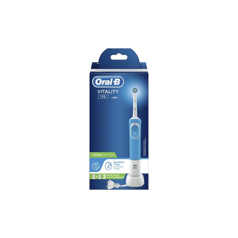 Oral-B Vitality 170 CrossAction Adult Rotating-oscillating toothbrush Blue, White