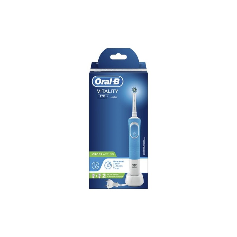 Oral-B Vitality 170 CrossAction Adulto Cepillo dental oscilante Azul, Blanco