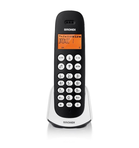 Brondi Adara Telefono DECT Identificatore di chiamata Nero, Bianco