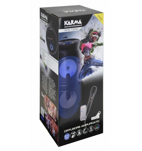 Karma Italiana HPS T252BL altavoz De 1 vía Negro Inalámbrico y alámbrico 20 W