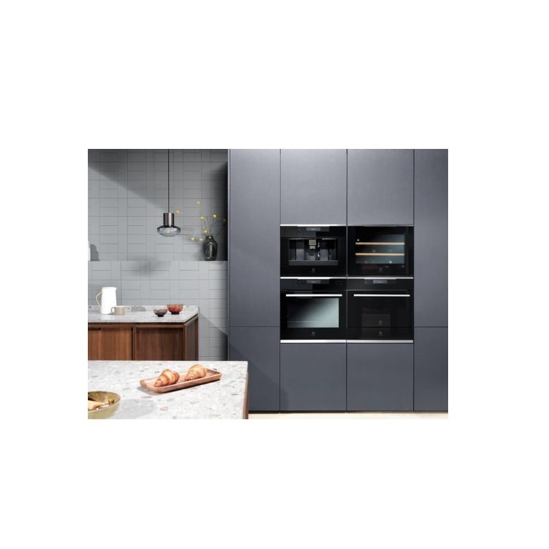 Electrolux KBW5X Cantinetta termoelettrica Da incasso Nero, Acciaio inossidabile 18 bottiglia bottiglie