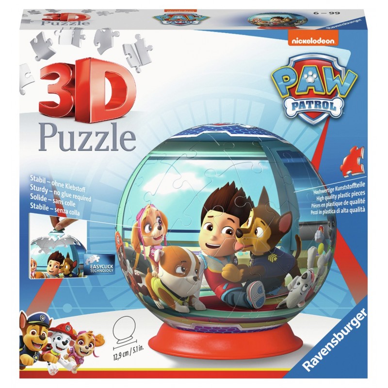 Ravensburger Puzzle 3D rond 72 p - Pat'Patrouille