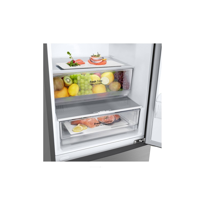 LG GBP62PZNBC fridge-freezer Freestanding 384 L B Stainless steel