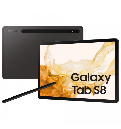 Samsung Galaxy Tab S8 5G SM-X706B LTE 128 Go 27,9 cm (11") Qualcomm Snapdragon 8 Go Wi-Fi 6 (802.11ax) Android 12 Graphite