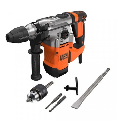 Black & Decker BEHS03K 900 Giri min SDS-plus Nero, Arancione