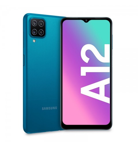 Samsung Galaxy A12 SM-A125FZBKEUE smartphones 16,5 cm (6.5") SIM doble Android 10.0 4G USB Tipo C 4 GB 128 GB 5000 mAh Azul