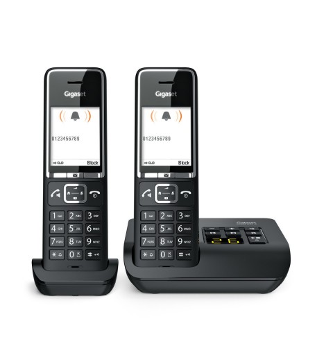 Gigaset COMFORT 550A duo Telefono analogico DECT Identificatore di chiamata Nero