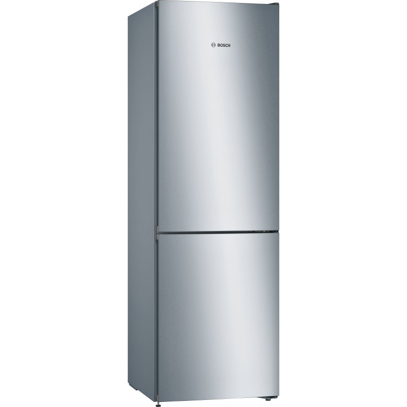Bosch Serie 4 KGN36VLED frigorifero con congelatore Libera installazione 326 L E Acciaio inossidabile