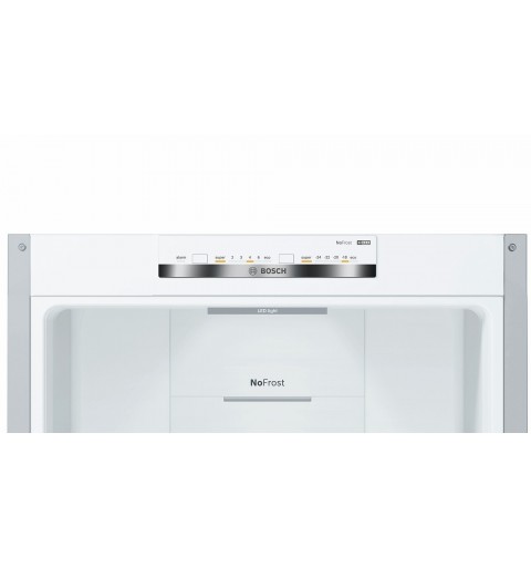 Bosch Serie 4 KGN36VLED réfrigérateur-congélateur Autoportante 326 L E Acier inoxydable