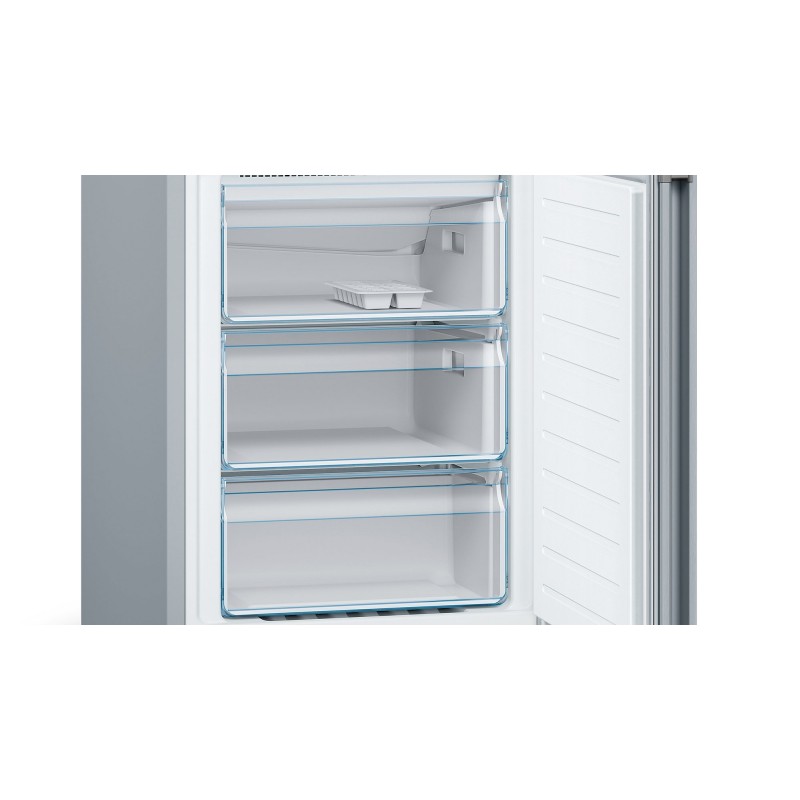 Bosch Serie 4 KGN36VLED réfrigérateur-congélateur Autoportante 326 L E Acier inoxydable