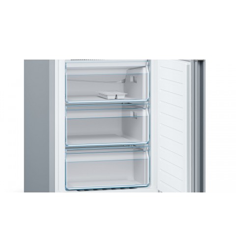 Bosch Serie 4 KGN36VLED fridge-freezer Freestanding 326 L E Stainless steel