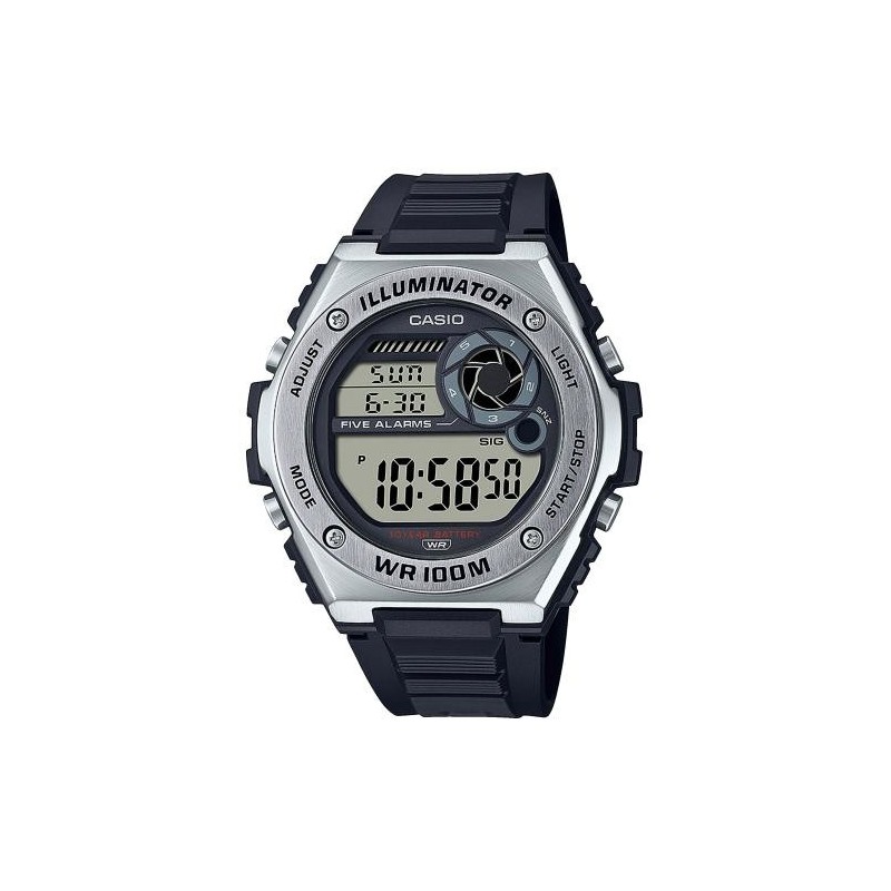 Casio MWD-100H-1AVEF montre Montre bracelet Mâle Quartz Argent