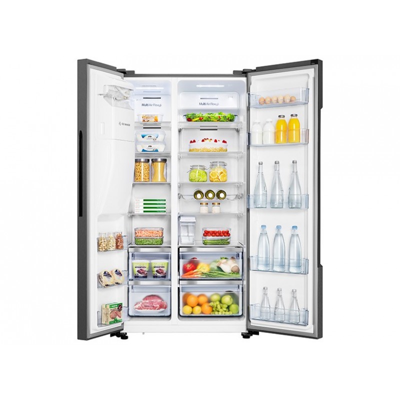 Hisense RS694N4TF2 side-by-side refrigerator Freestanding 562 L F Black
