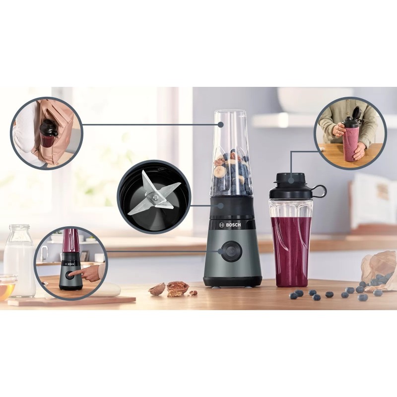 Bosch VitaPower MMB2111S blender 0,6 L Mélangeur de table 450 W Acier inoxydable