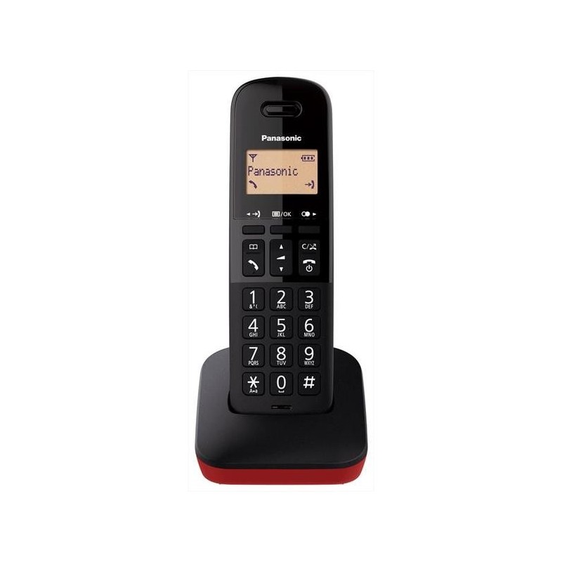 Panasonic KX-TGB610JTR telefono Telefono analogico DECT Identificatore di chiamata Nero, Rosso