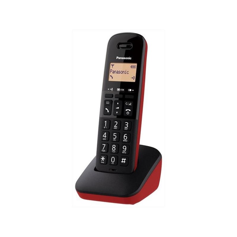 Panasonic KX-TGB610JTR telefono Telefono analogico DECT Identificatore di chiamata Nero, Rosso