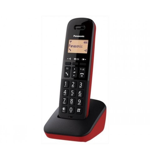 Panasonic KX-TGB610JTR telefono Telefono analogico DECT Identificatore di chiamata Nero, Rosso